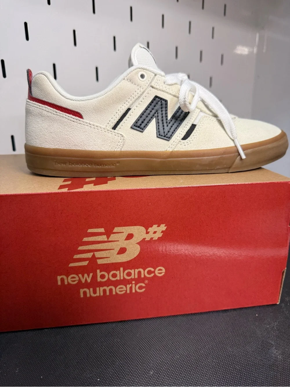 New Balance Numeric 306 Men’s White and Gum Skate Sneakers